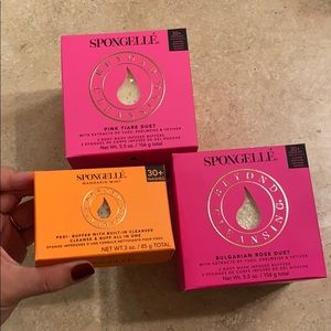 3 brand new Spongelle body infused buffers